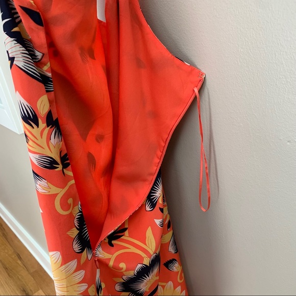 J. Crew Twist Back Hibiscus Print Dress - Picture 9 of 9
